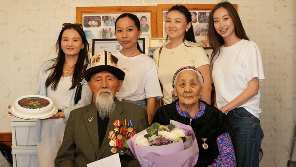 MEGA поздравила ветеранов ВОВ Кыргызстана с предстоящим 80-летием Великой Победы изображение публикации