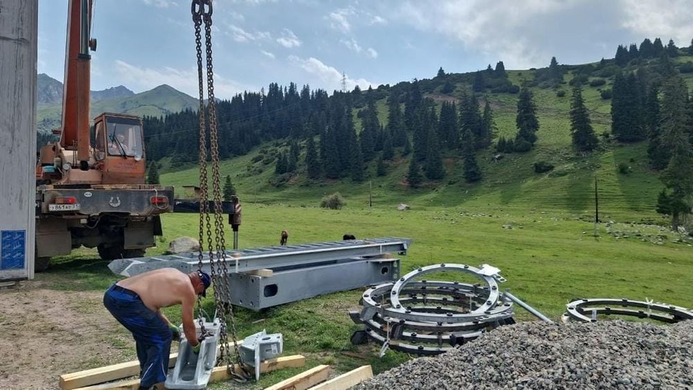 На курорте «Ала-Тоо Резорт» стартовало строительство канатной дороги (фото) изображение публикации