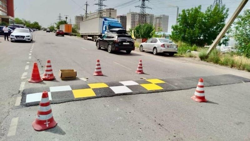 В Бишкеке устанавливают десятки новых «лежачих полицейских» — список улиц изображение публикации