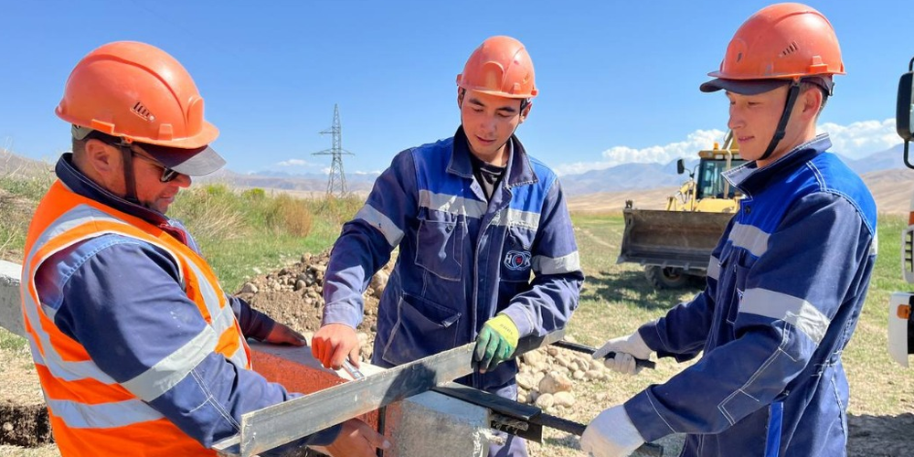 В селе Каракол Таласского района строят ЛЭП протяженностью 7 км изображение публикации