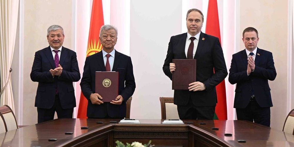 Кыргызстан и Беларусь подписали пакет соглашений по итогам визита Адылбека Касымалиева — список изображение публикации