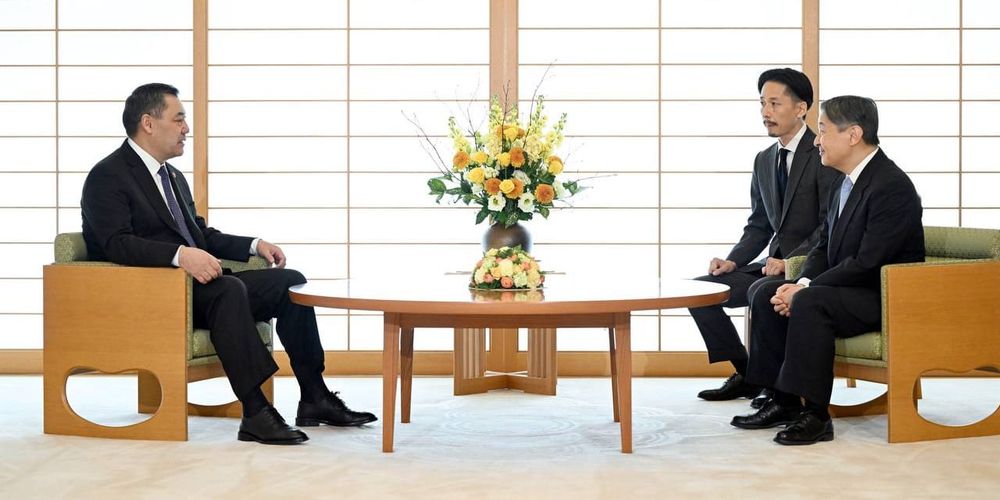 Садыр Жапаров провел переговоры с императором Японии Нарухито и пригласил его в Кыргызстан изображение публикации