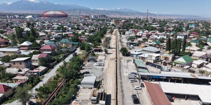 В Бишкеке под ремонт дороги освобождают 4 000 м² земли изображение публикации