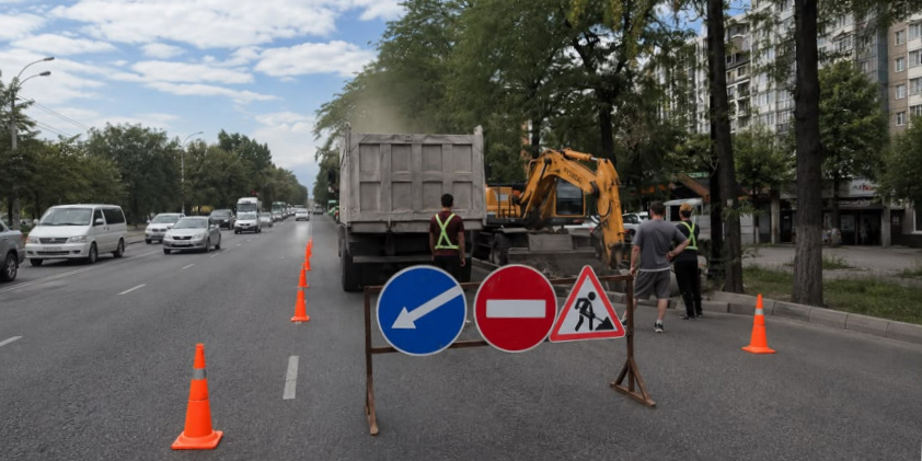 В Бишкеке начали ремонт проспекта Айтматова от Горького до Ахунбаева изображение публикации