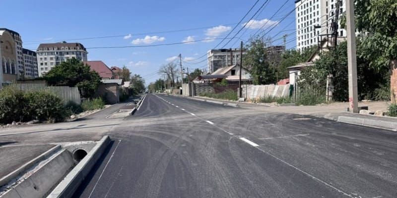 В Бишкеке отремонтировали участок улицы Леваневского изображение публикации