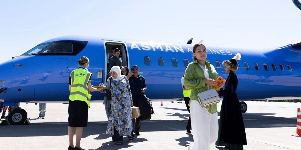 Asman Airlines впервые выполнила прямой рейс между Иссык-Кулем и Баткеном изображение публикации
