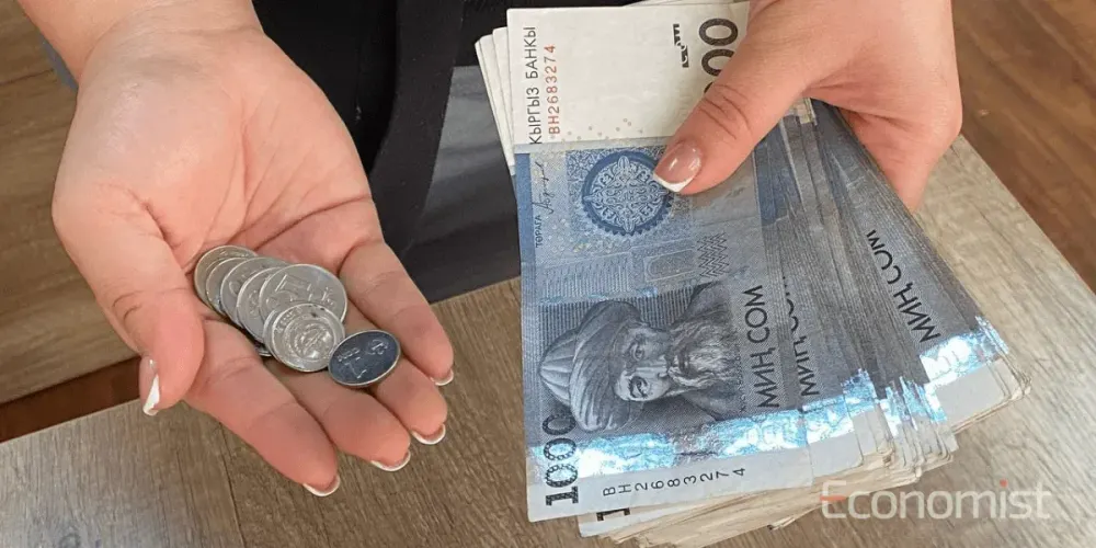Через кассы банков КР прошло 1.34 трлн сомов наличных за квартал изображение публикации
