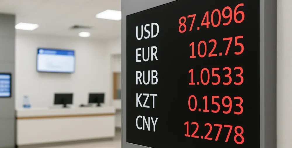Сом просел к четырем валютам — официальный курс НБ КР на 1 октября изображение публикации