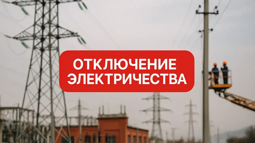 Где в Чуйской области отключат электричество 24 июня? График изображение публикации