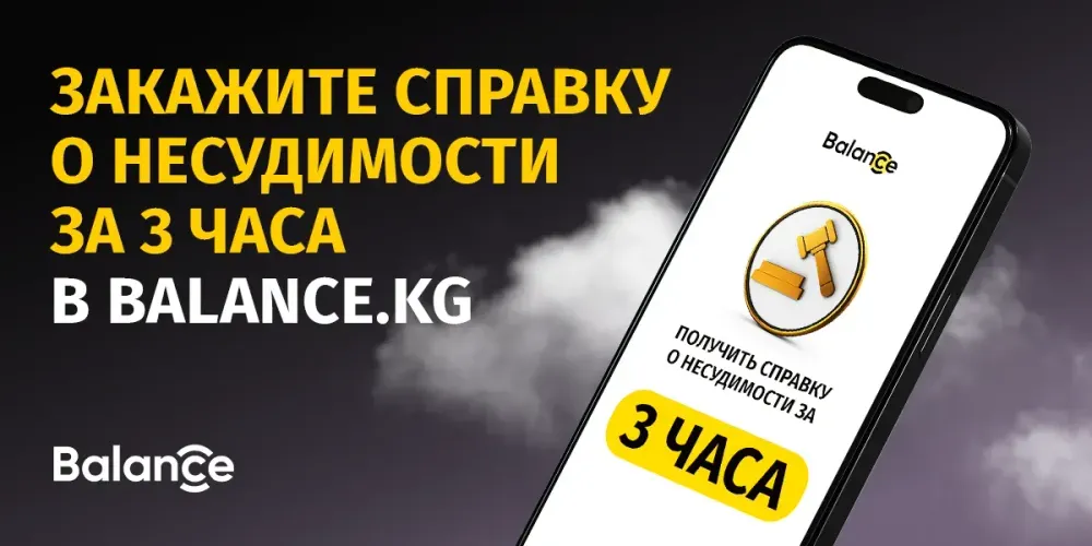 Закажите справку о несудимости за 3 часа в приложении Balance.kg изображение публикации