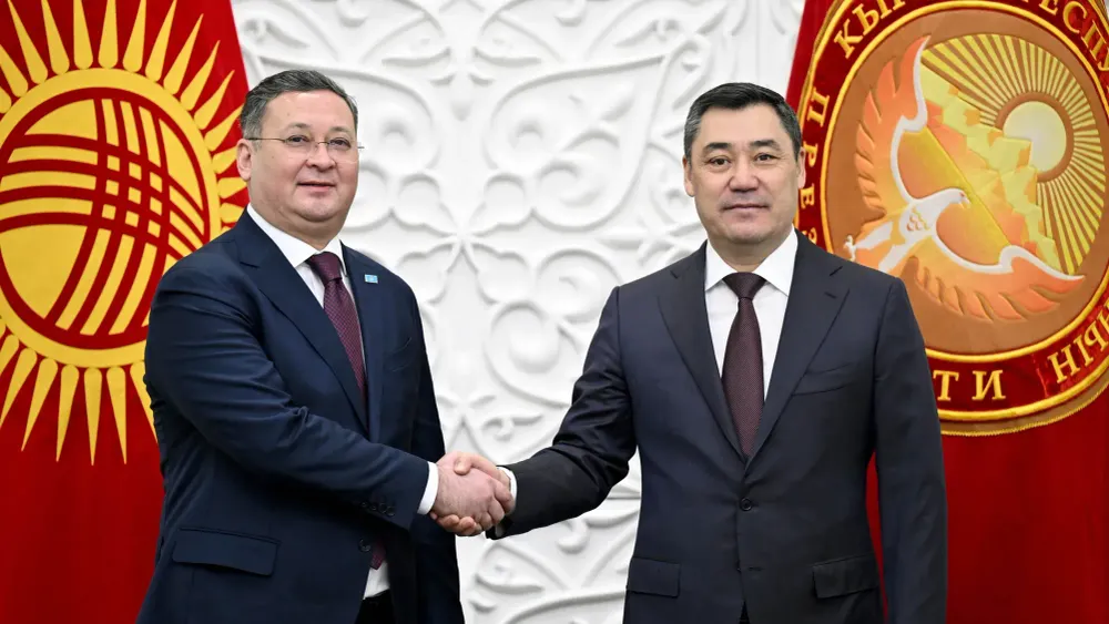 Садыр Жапаров встретился с главой МИД Казахстана Муратом Нуртлеу — о чем говорили? изображение публикации