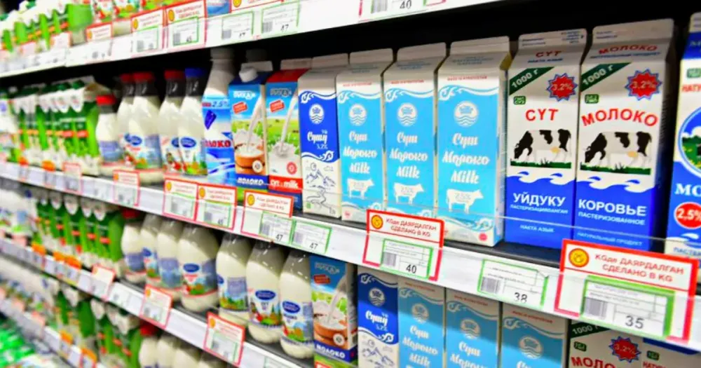 Кыргызстан поставил в Казахстан в 20 раз больше молочной продукции, чем в Россию изображение публикации