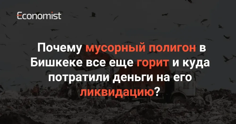 Почему мусорный полигон в Бишкеке все еще горит и куда потратили деньги на его ликвидацию? изображение публикации