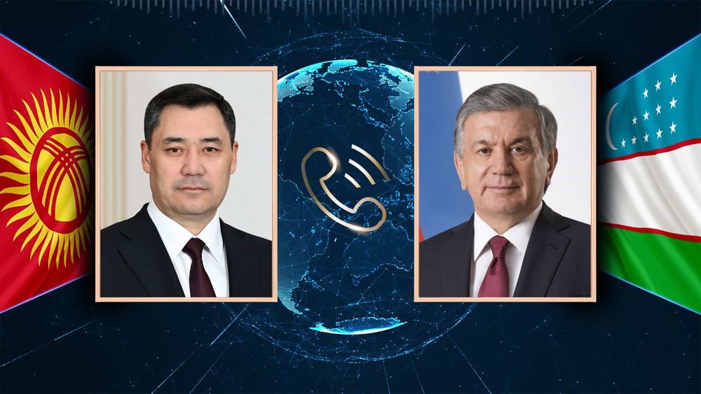 Президенты Кыргызстана и Узбекистана переговорили по телефону — обсудили проекты по транспорту и энергетике изображение публикации