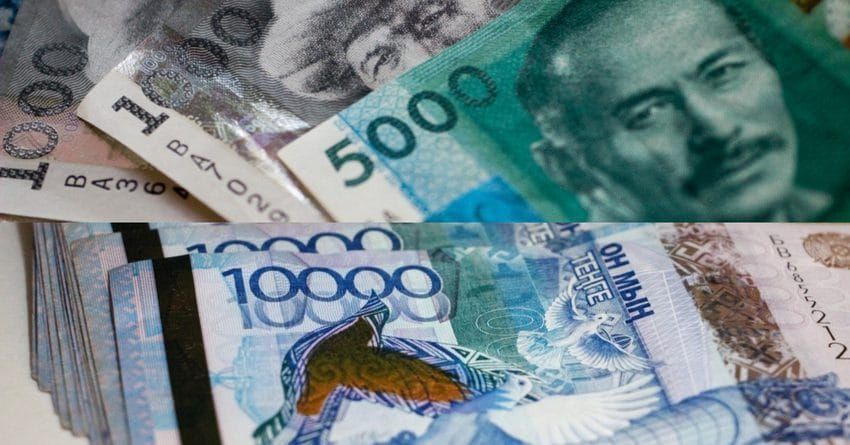 Тенге вырос до пяти к сому – официальные курсы валют