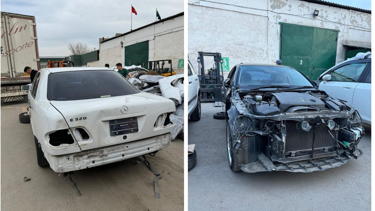 В Кыргызстан пытались импортировать пять авто под видом запчастей