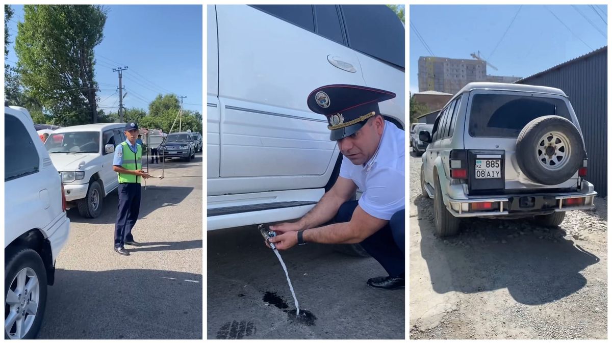 В Чуйской области прошел рейд против топливных контрабандистов — несколько машин водворили на штрафстоянку