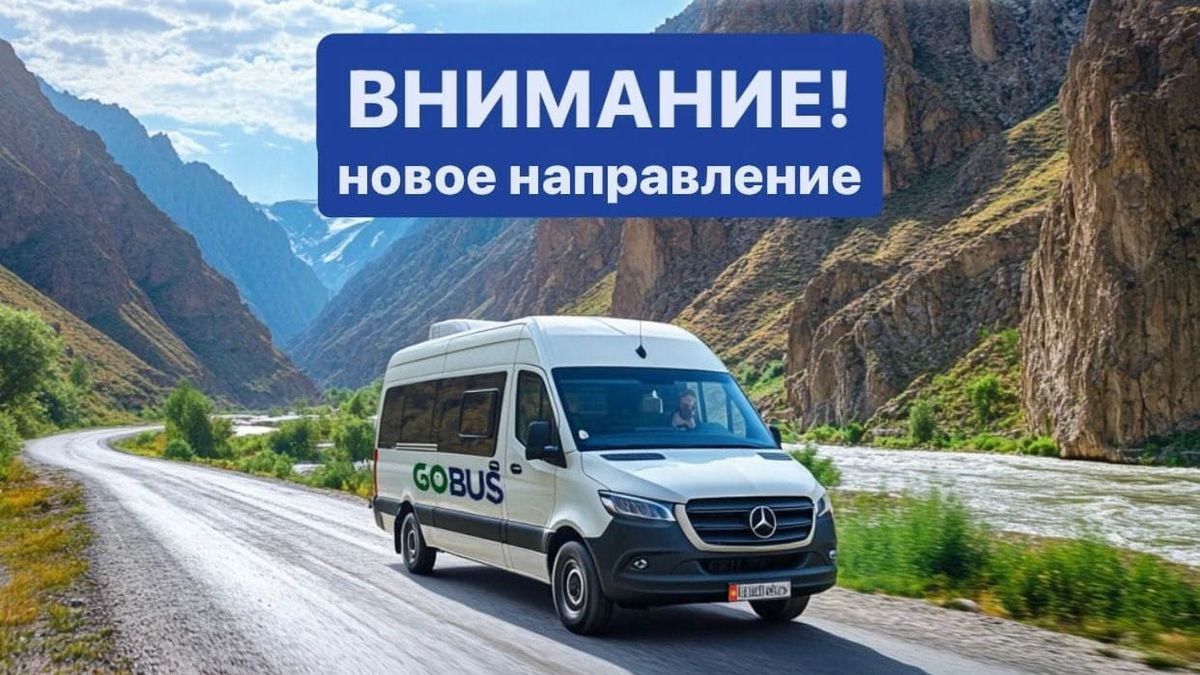 GoBus запускает рейсы по маршруту Бишкек – Нарын