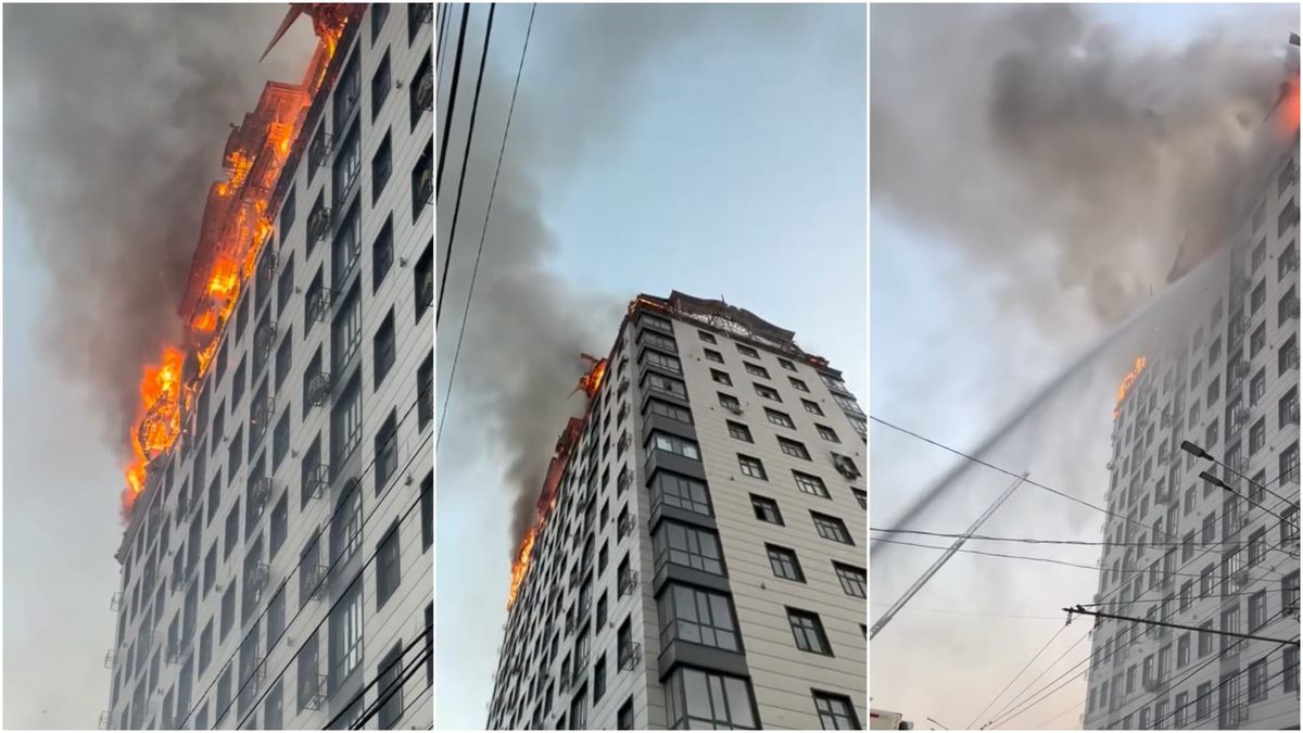 Пожар в жилой многоэтажке в Оше: эвакуированы 200 человек