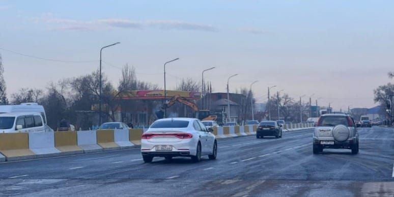 В Бишкеке после реконструкции открыли движение по мосту на Жибек Жолу