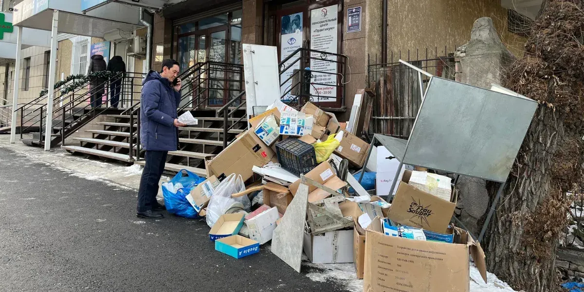 Компании и граждане оштрафованы за незаконный выброс ТБО в Бишкеке