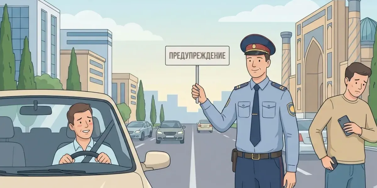 В Узбекистане за мелкие нарушения ПДД штраф заменят предупреждением