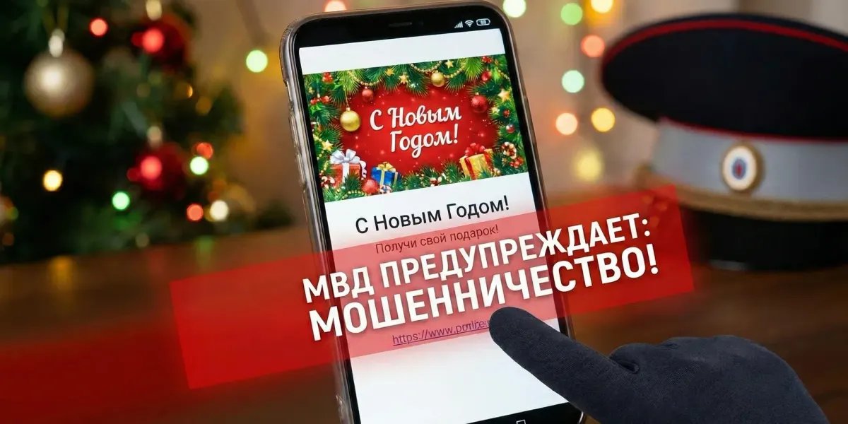 МВД предупредило о мошеннических рассылках под видом новогодних поздравлений