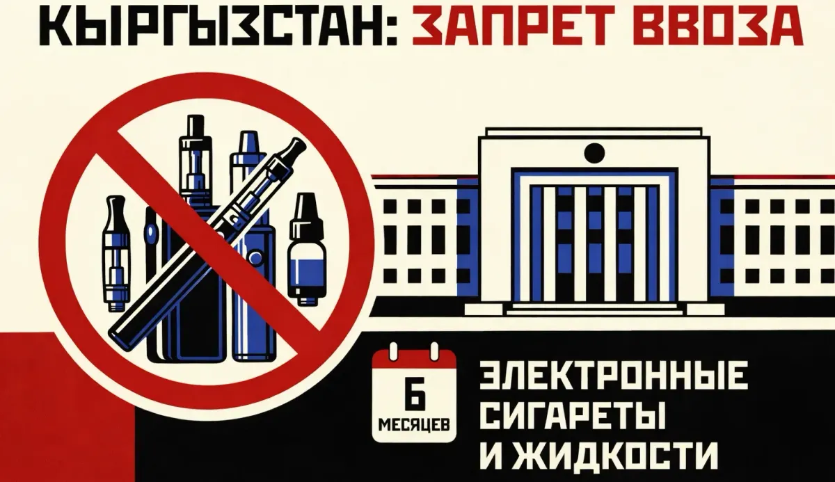 Кыргызстан ввел полугодовой запрет на ввоз электронных сигарет и картриджей