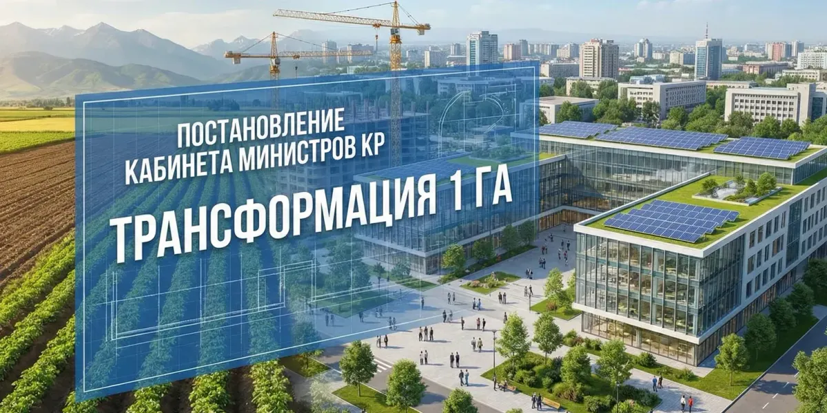Кабмин трансформировал 1 га земли в Бишкеке под строительство образовательного центра