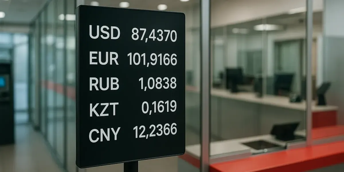 Курсы валют НБ КР на 4 сентября 2025 года.
