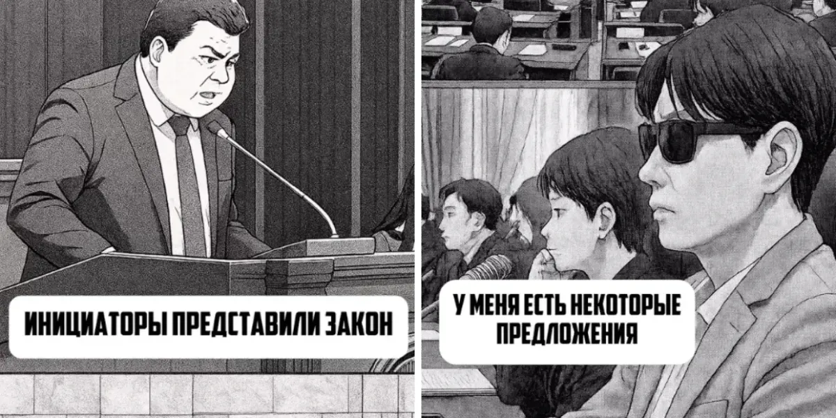 «Слепая власть»: Дастан Бекешев выпустил мангу о тратах ЖК, старых учебниках и законе о выборах