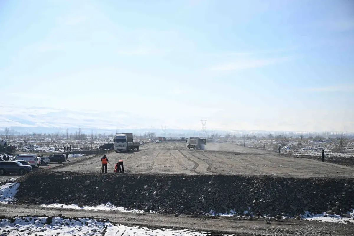 В Узгенском районе завершается строительство новой объездной дороги
