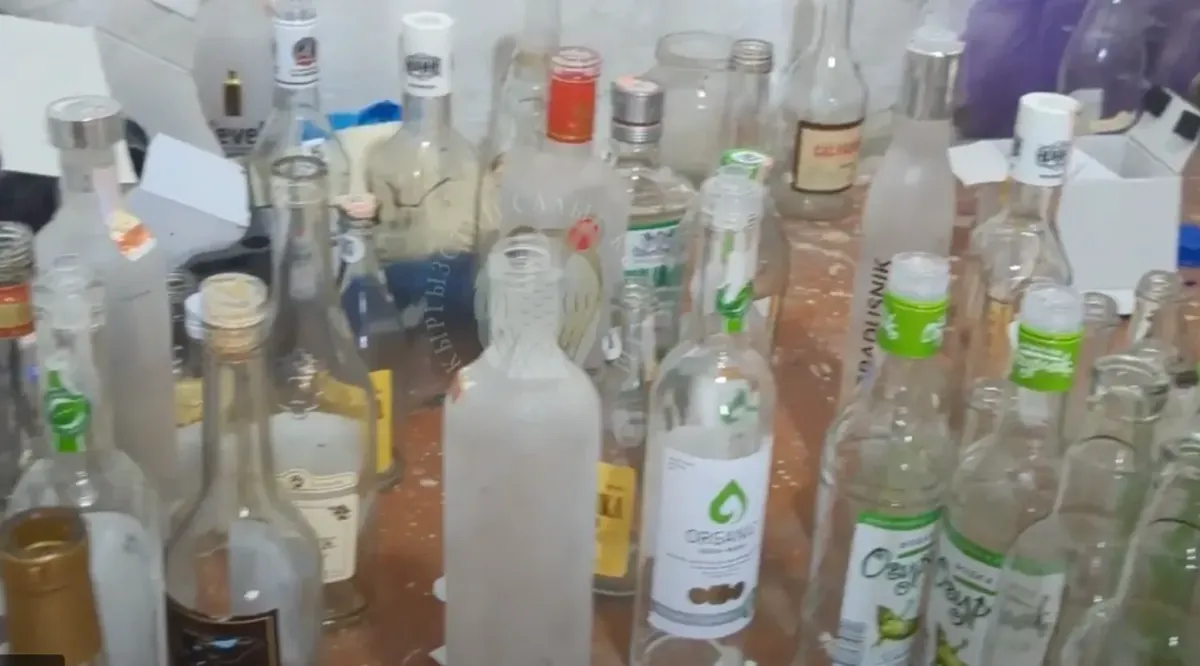 В Бишкеке выявлен нелегальный цех по производству алкоголя