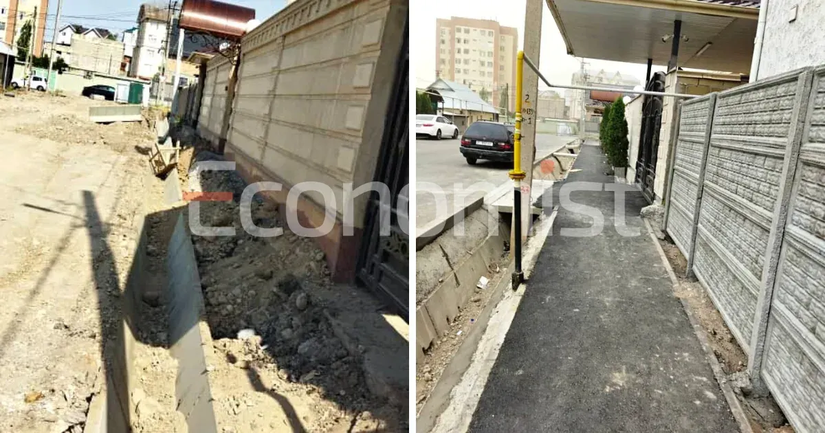На месте снесенного забора замминистра транспорта проложили тротуар