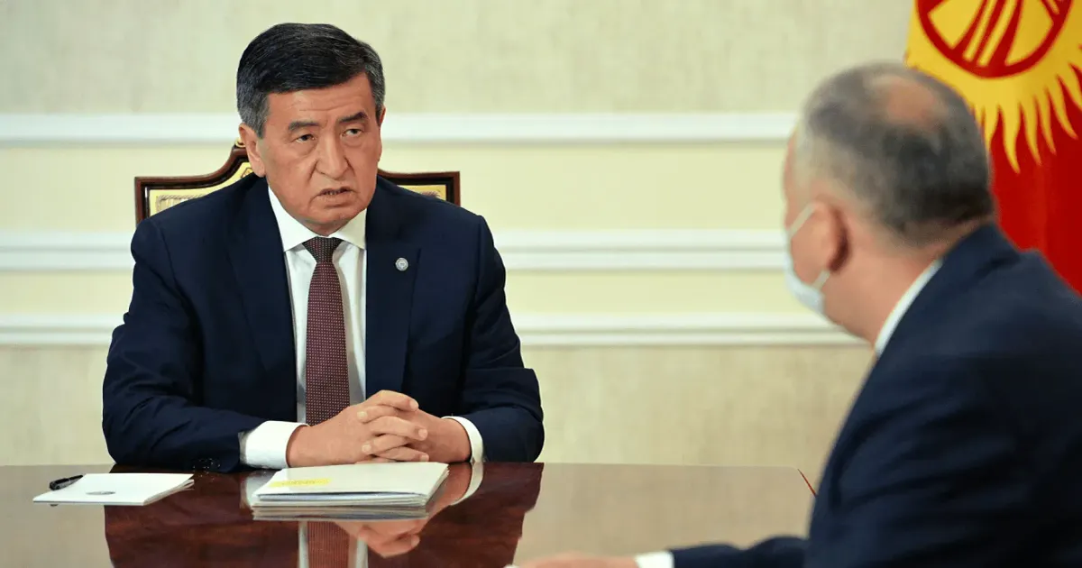 Боронов предложил Жээнбекову продлить режимы ЧП и ЧС