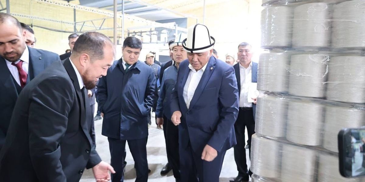 В СЭЗ «Бишкек» открыли предприятие по выпуску ковролина: инвестиции составили $3.2 млн