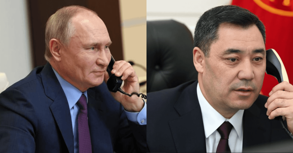 Садыр Жапаров переговорил по телефону с Владимиром Путиным
