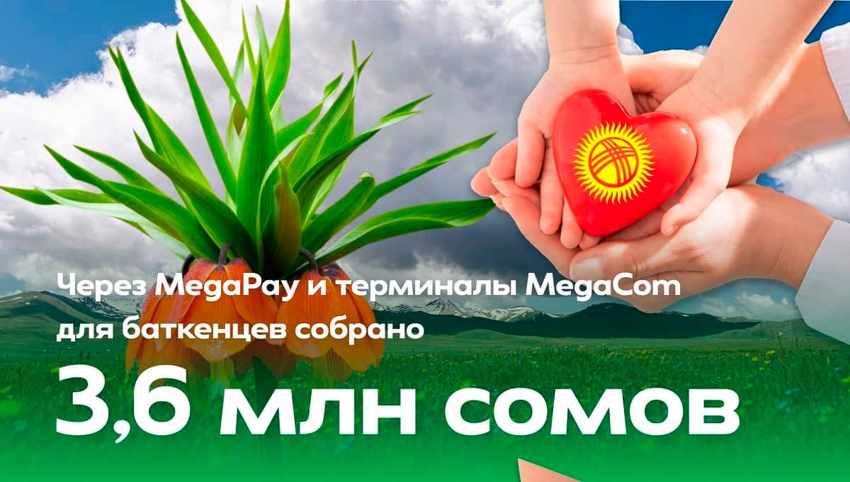 Через MegaPay и терминалы MegaCom для баткенцев собрано более 3.6 млн сомов