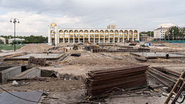 Реконструкция площади Ала-Тоо в Бишкеке идет полным ходом — фото изображение публикации