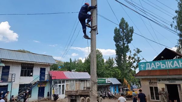 В пострадавших от селя районах восстановили электроснабжение изображение публикации
