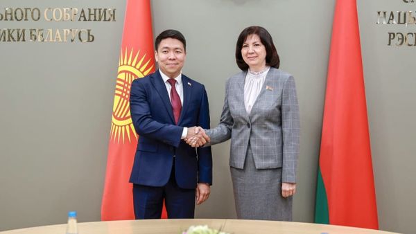 Встреча Эрбола Султанбаева и Натальи Кочановой. Фото: пресс-служба Совета.