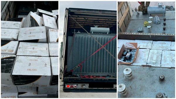 Изъятые на границе сигареты на 233 млн тенге. Фото: КНБ РК.