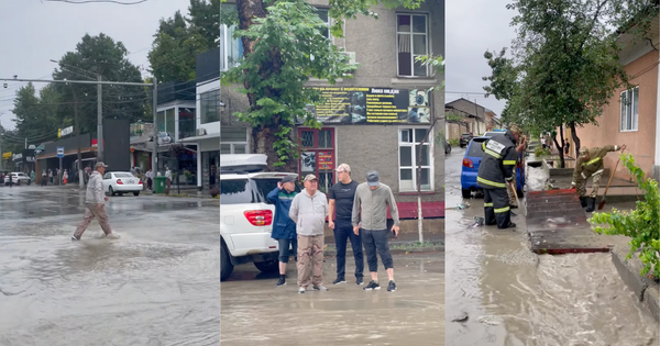 После проливных дождей в Оше подтопило несколько улиц – мэр поручил устранить последствия изображение публикации