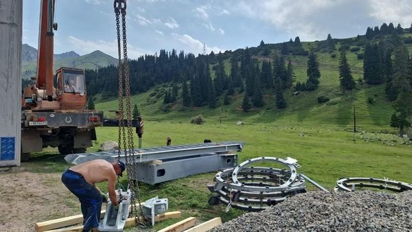 На курорте «Ала-Тоо Резорт» стартовало строительство канатной дороги (фото) изображение публикации