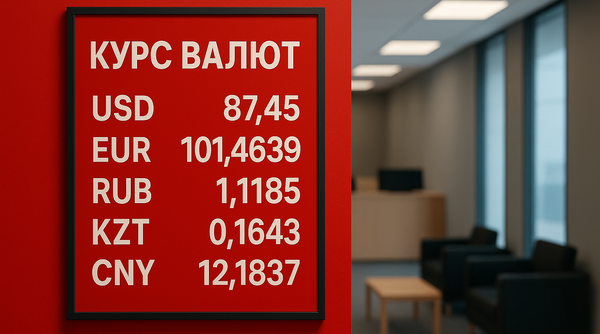 Курсы валют Нацбанка КР на 18 июля 2025 года.