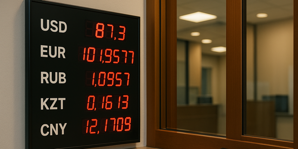 Евро и рубль подешевели, тенге укрепился — официальный курс на 29 июля изображение публикации