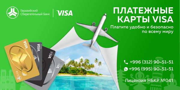 «Евразийский Сберегательный Банк» запускает карты Visa — включая бизнес и премиальный сегмент изображение публикации