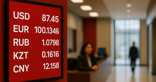 Официальный курс валют на 1 августа.