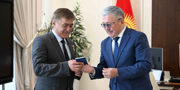 Вручение паспорта КР Салижану Шарипову. Фото: кабмин.