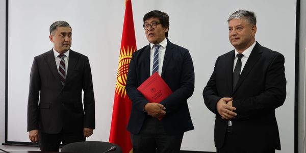 Байсалов представил коллективу Минтруда и.о. министра Каната Сагынбаева изображение публикации